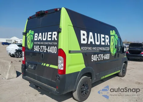 2023 Ram Promaster 2500 High Roof 136 Wb z USA, uszkodzony, nr VIN 3C6LRVCG4PE539674